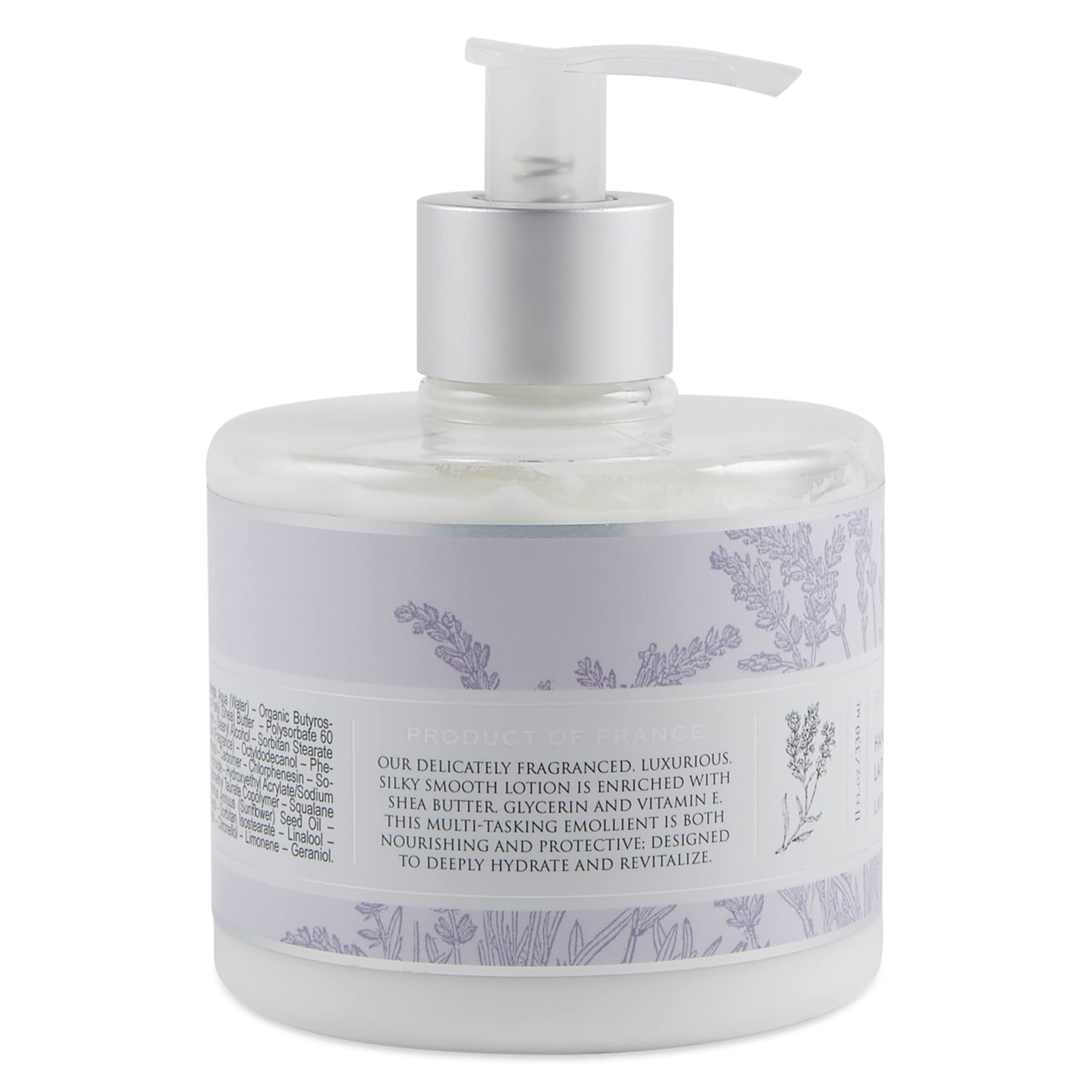 Close-up of Pre de Provence lotion texture for deep moisturization.