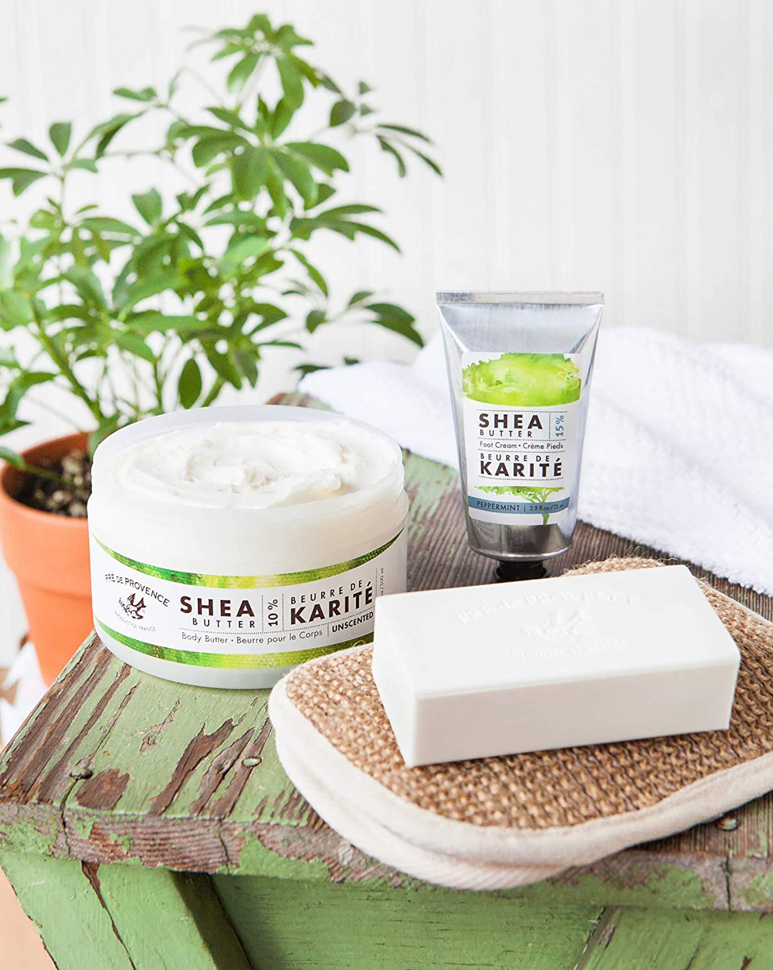Pre de Provence Shea Butter ten percent enrichment highlights deep nourishment.