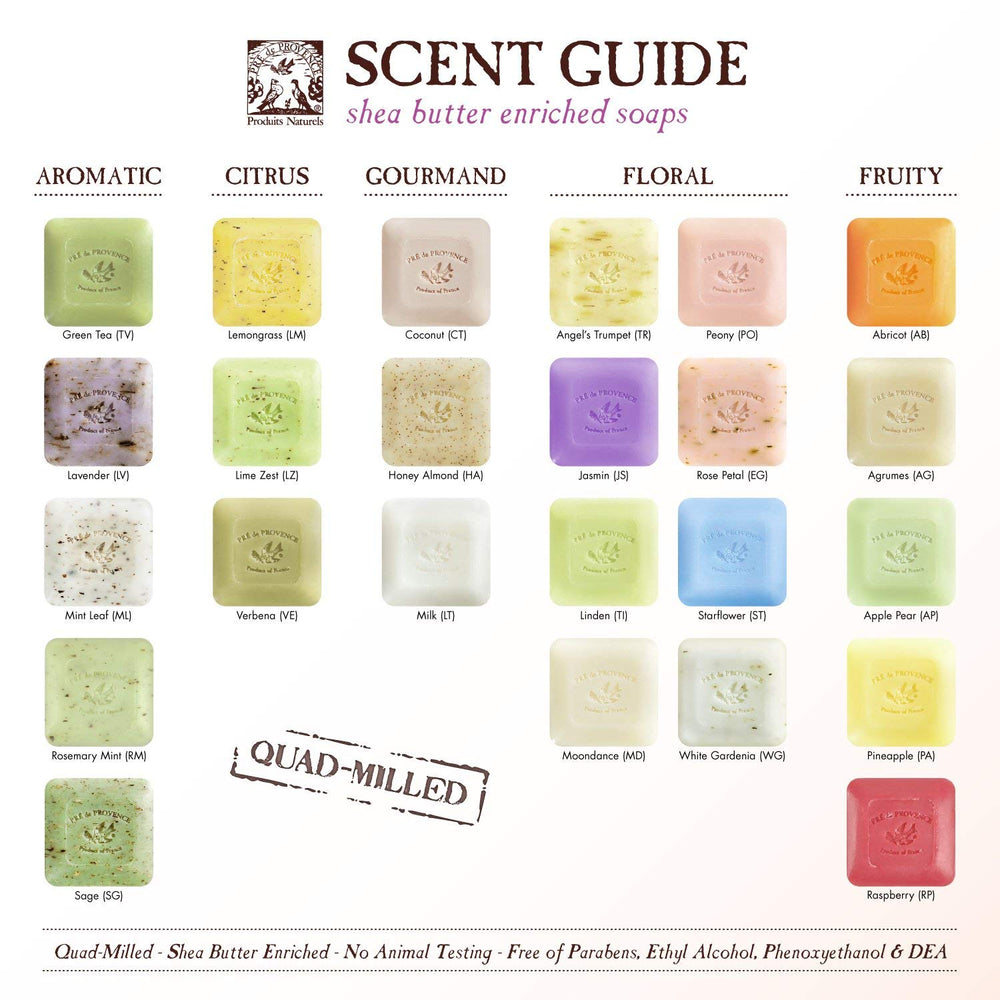 Pre de Provence soap bar dimensions 3-5 x 1-25 x 2 inches