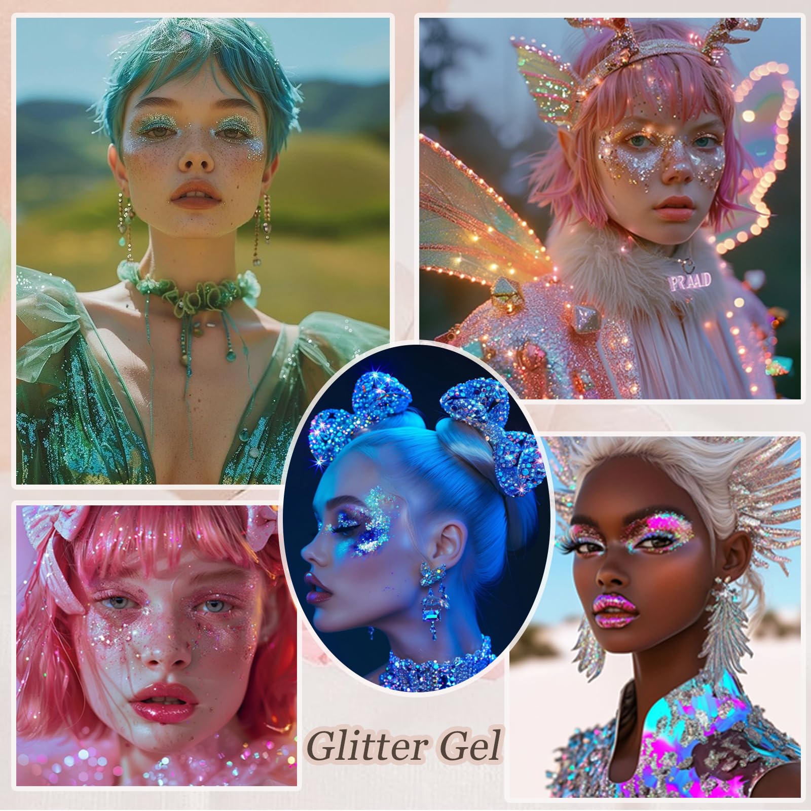 Prehot mermaid glitter sequin adds shimmering accents for stage looks.