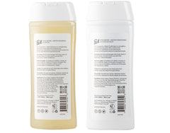 Prell Hyaluronic + Biotin Shampoo being poured shows easy distribution