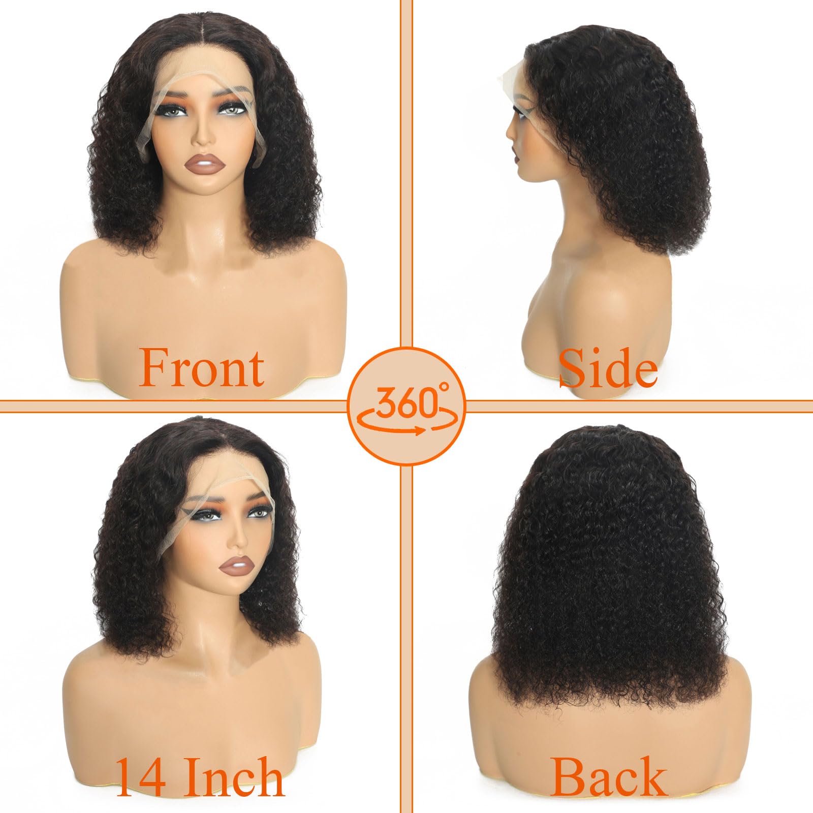 PREMAY glueless wig with adjustable straps demonstrates secure fit.