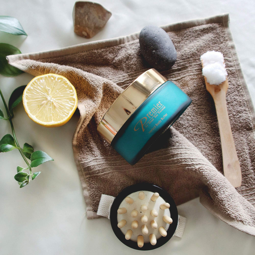 Premier Dead Sea herbal scent offers light, daily-use fragrance without overpowering.