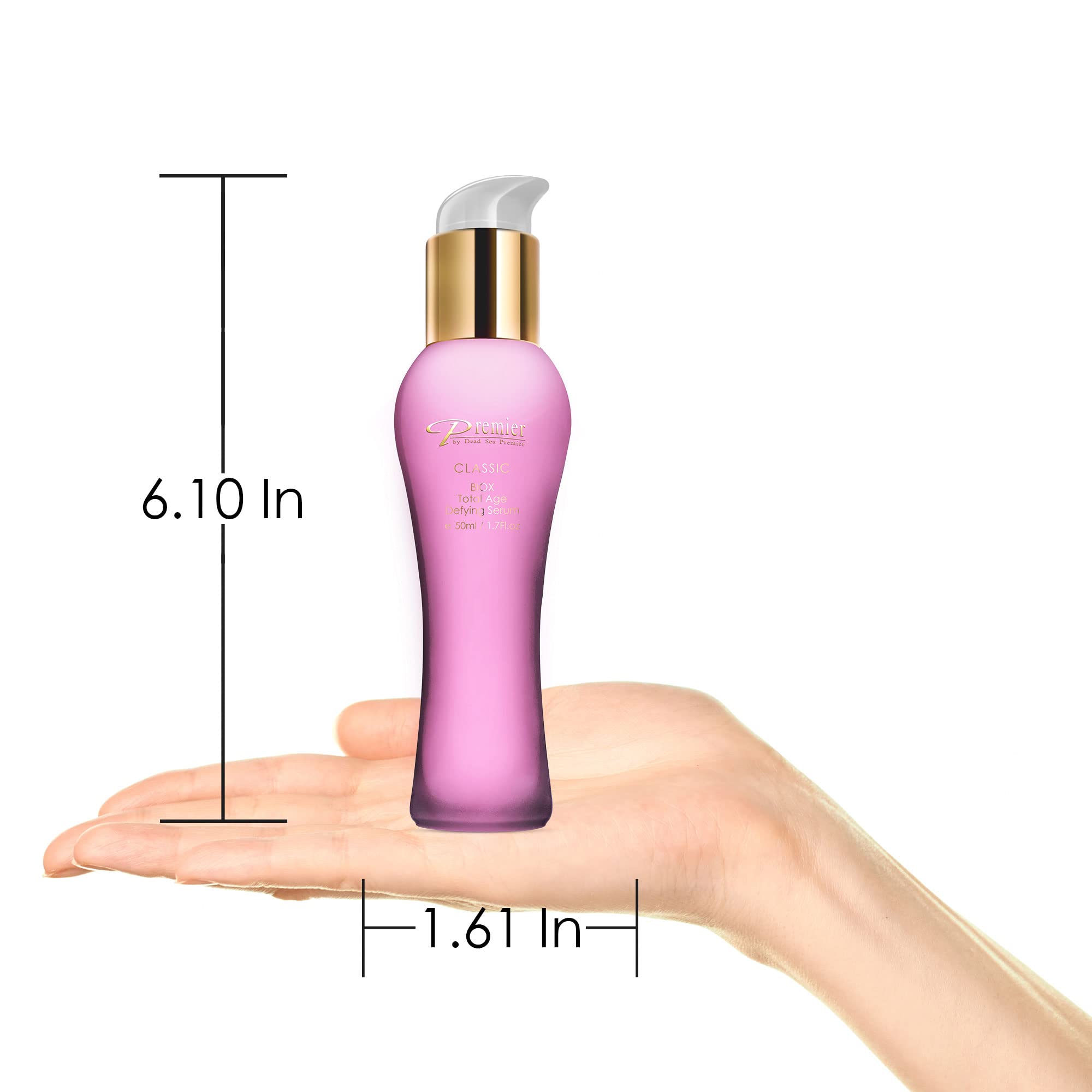 Premium Premier packaging highlights vegan, cruelty-free formulation.