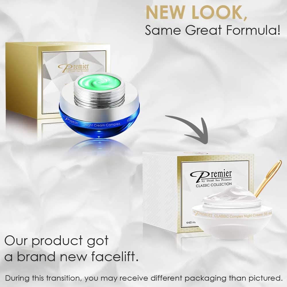 Premier Dead Sea Classic Night Cream packaging box and tube