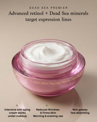 Premier Dead Sea minerals bottle highlighting natural ingredients and premium skincare
