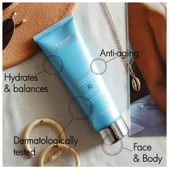 Premier Dead Sea Moisture Cream being applied to the face for hydration.