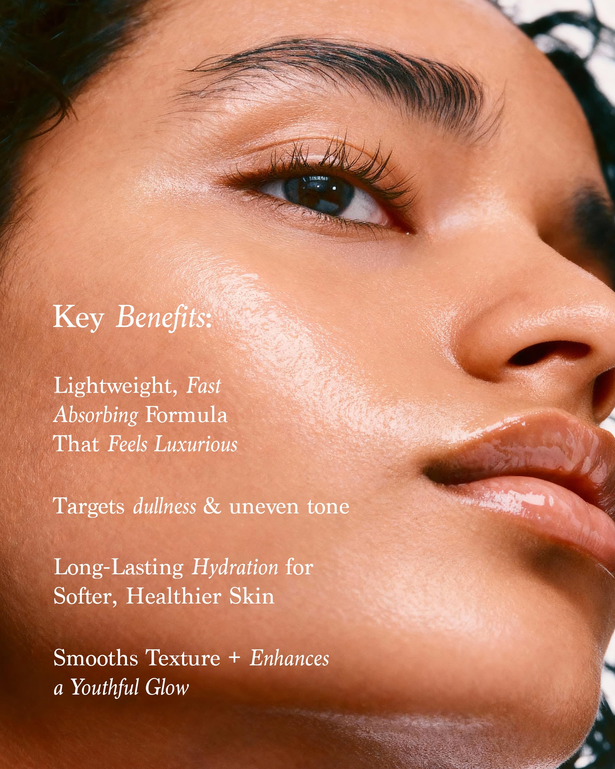 Premier Dead Sea Vitamin C Serum application on skin demonstrates quick absorption for hydration.