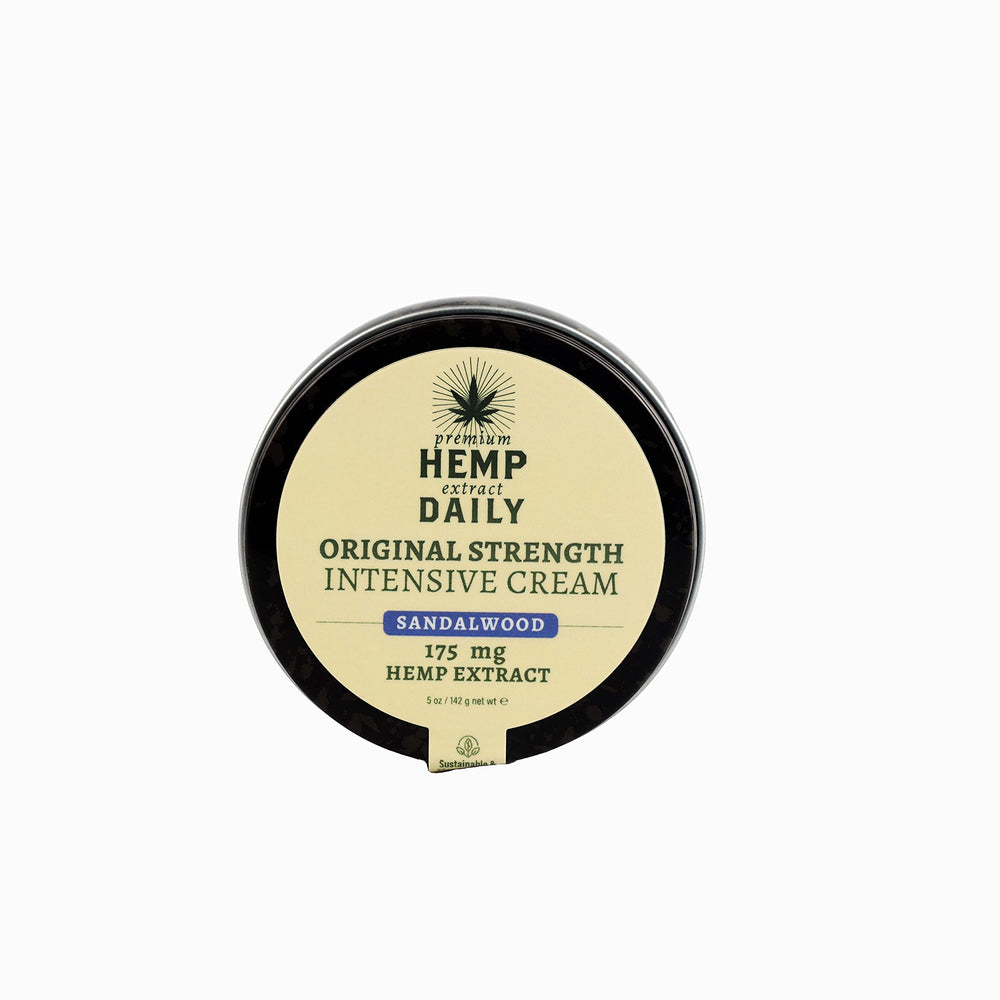 Close-up of hemp daily intensive cream texture for smooth, rich feel