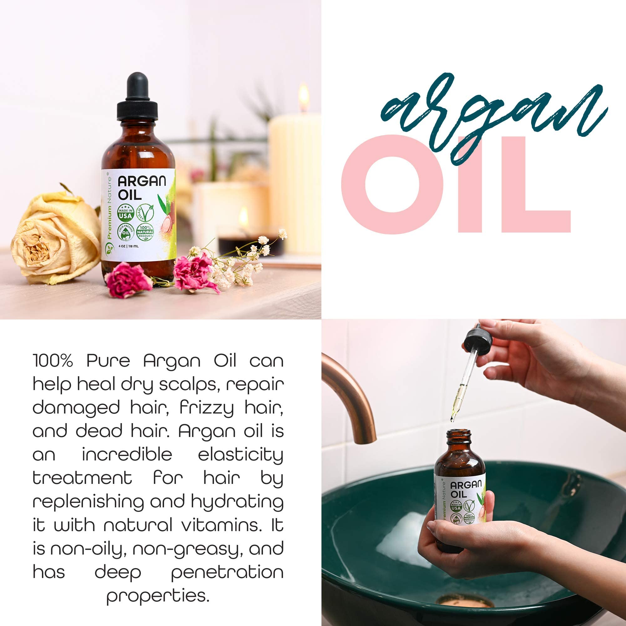 Nails and cuticles nourished by argan oil for flexible care