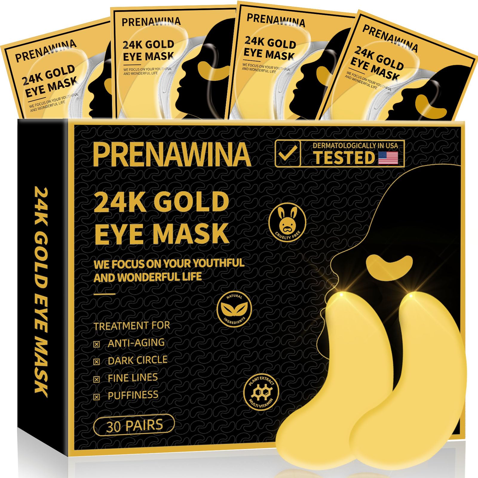 Prenawina under eye patches deliver soothing hydration for refreshed eyes.