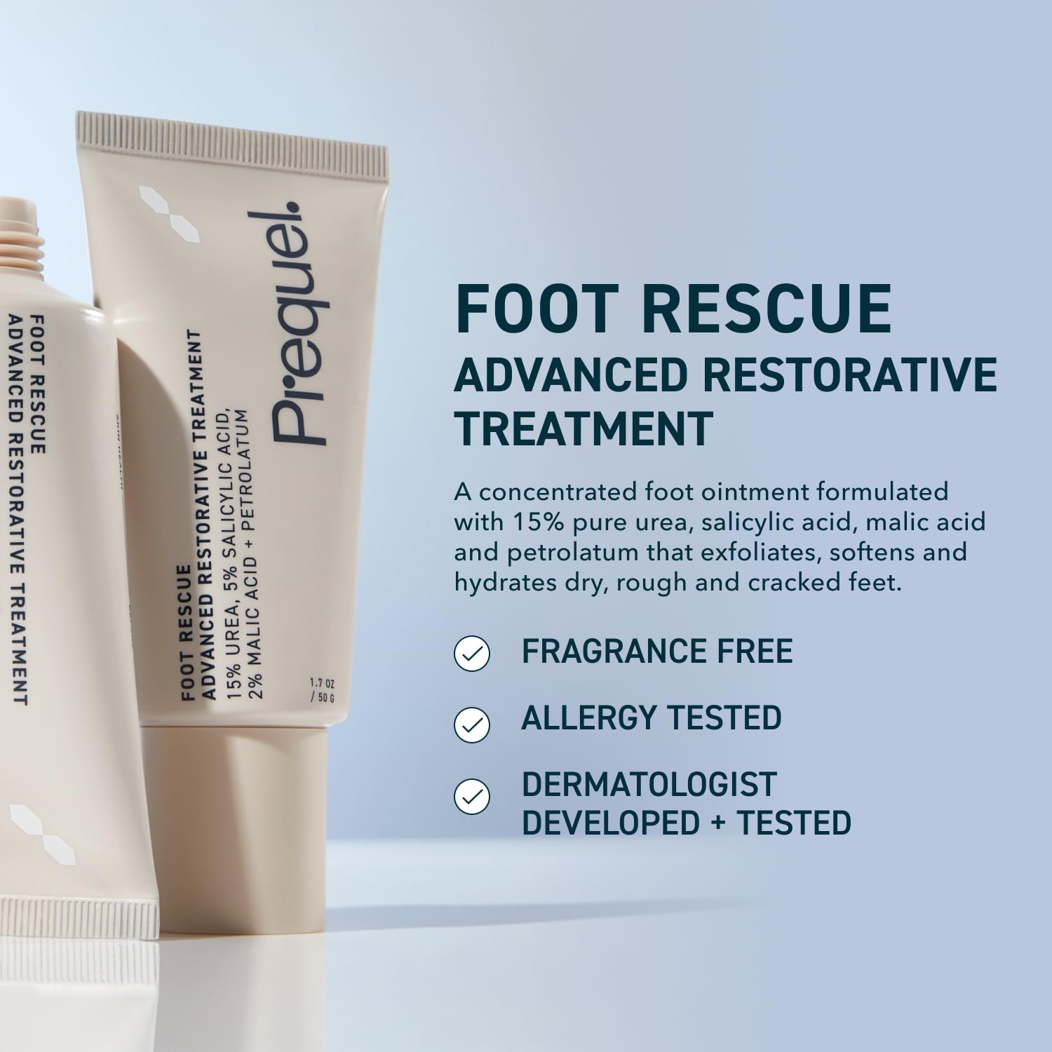 Close-up of creamy texture for exfoliation and relief.