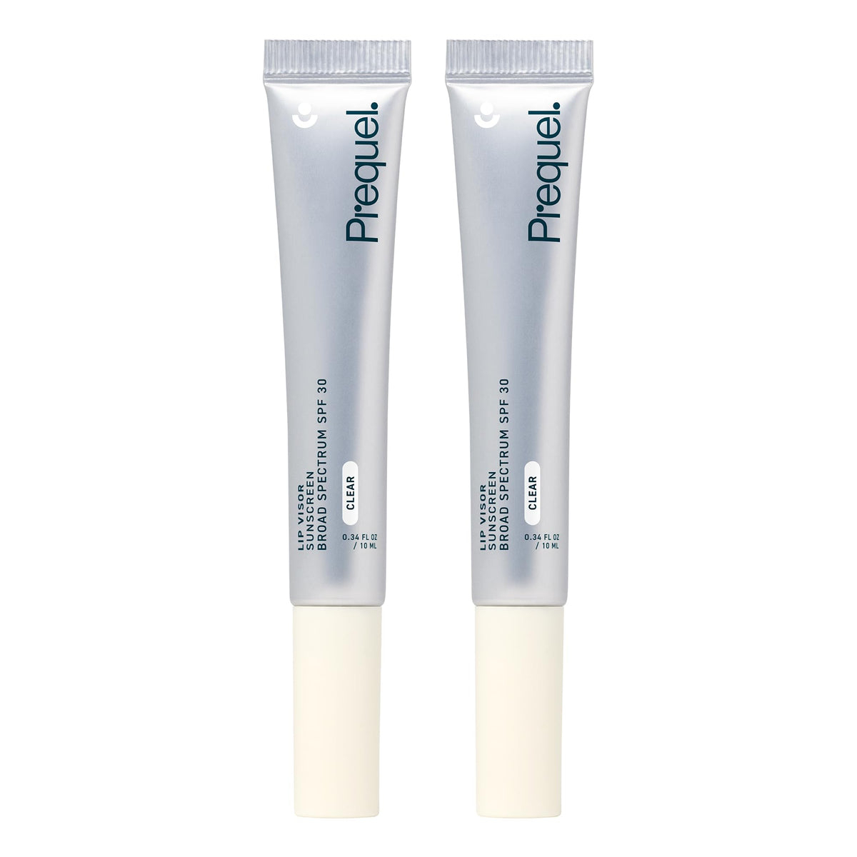 Prequel Skin Lip Visor close-up showing SPF 30 protection for daily lips.