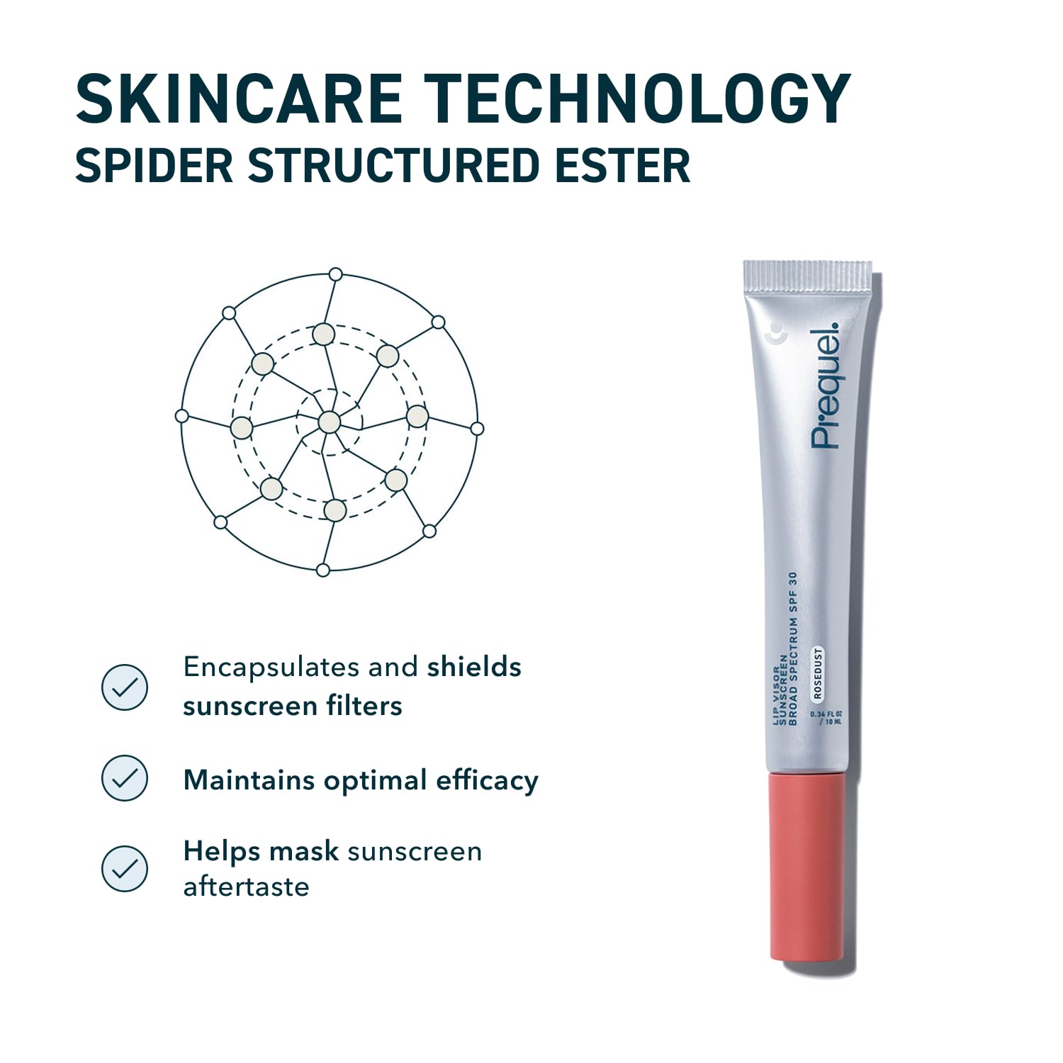 Prequel Skin Lip Visor two-pack for convenient daily lip sun care.