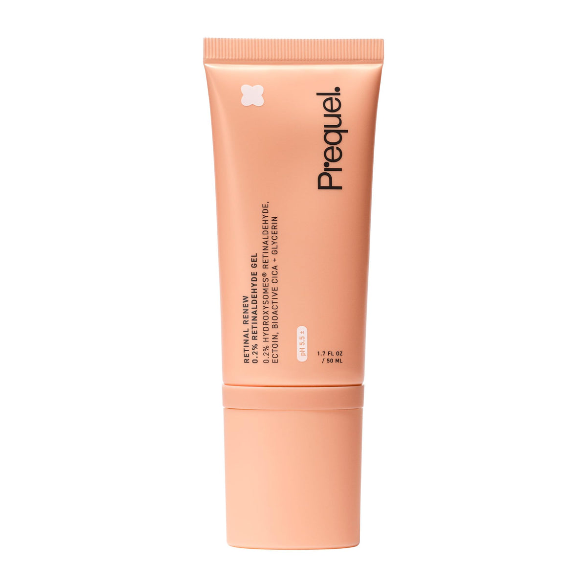 Prequel Skin Retinal Renew bottle closeup, premium packaging for nightly skincare routine.