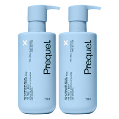 Prequel Skin Urea Advanced Relief Milk bottle front for deeply hydrating, unscented moisture.