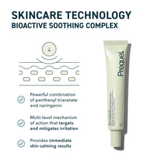 Prequel Skin Utility Gel used on face for calm hydration.