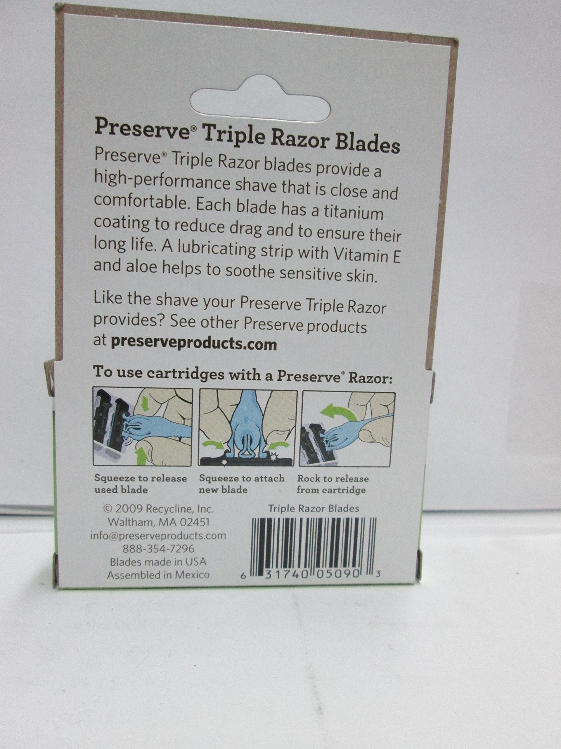 Preserve 4-pack packaging highlighting recycled materials and sustainability