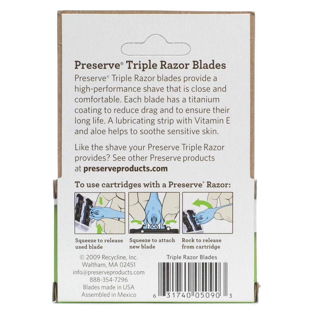 Preserve replacement blade with quick-release tab for easy switching