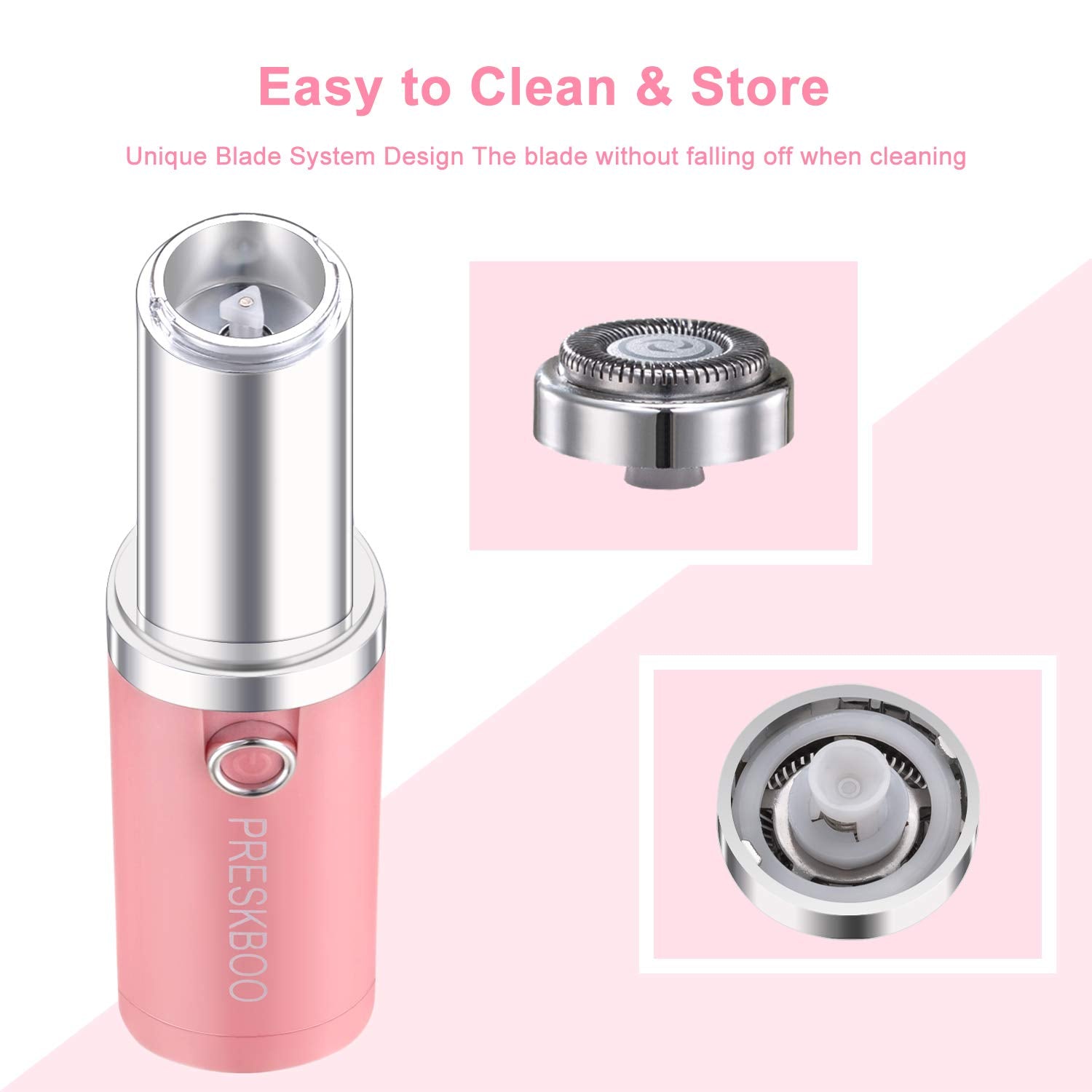 PRESKBOO pink handle design for ergonomic grip.