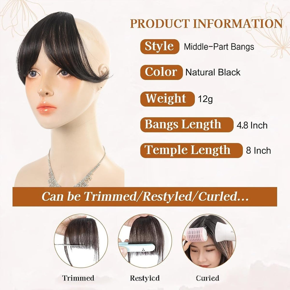 Pretelytiti Bangs Hair Clip one-second style for quick makeover.