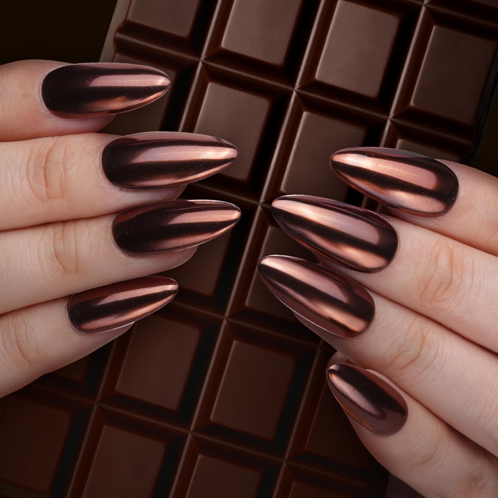 Pretty Diva mirror chrome nail finish delivers shiny salon-grade results