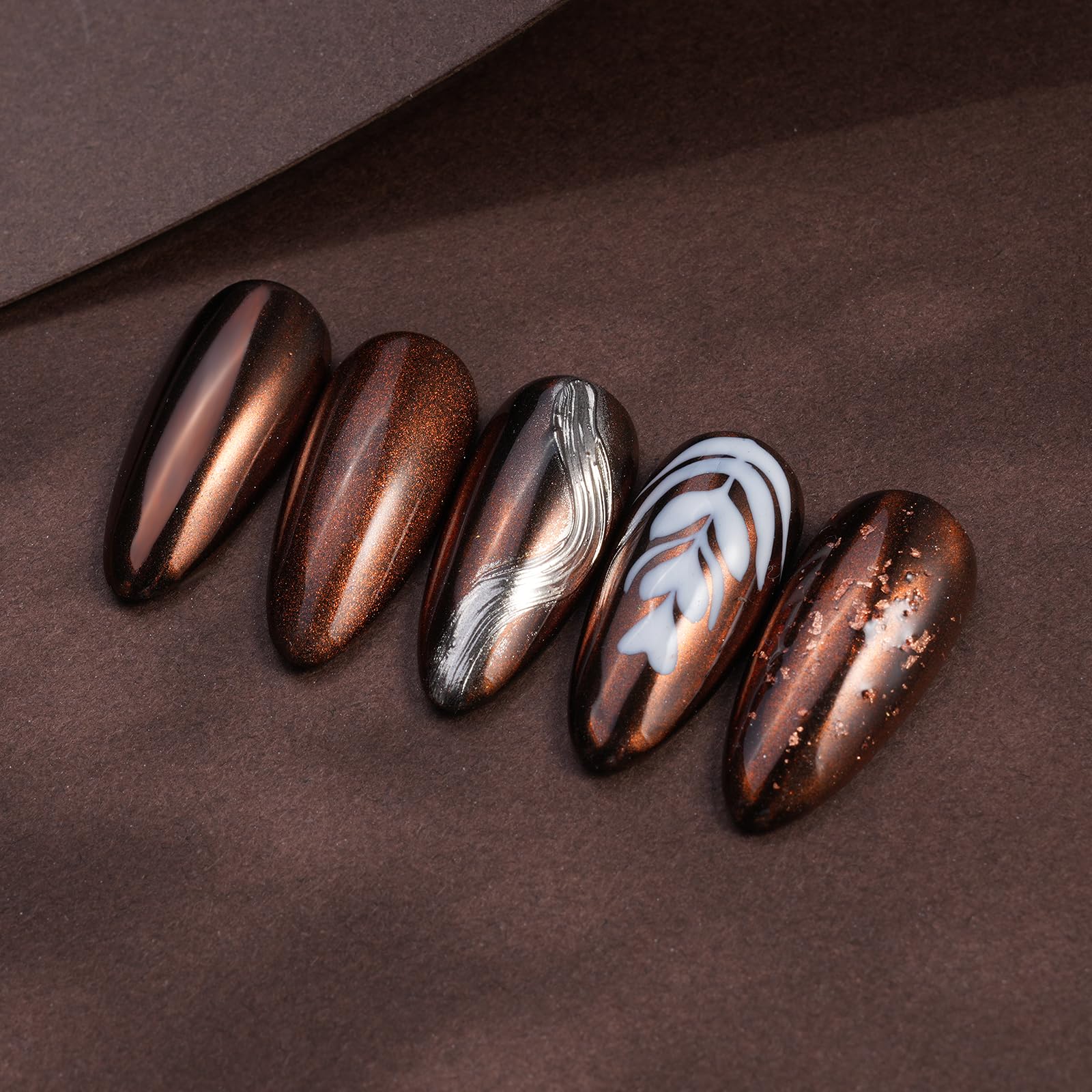 Pretty Diva chrome powder application for flawless nail art with mirror shine