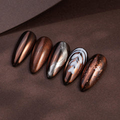Pretty Diva chrome powder application for flawless nail art with mirror shine