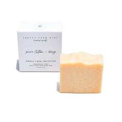 Pretty Farm Girl Pure Tallow Honey Soap Bar, fragrance-free for sensitive skin.