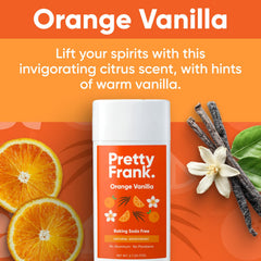 Pretty Frank application swipe demonstrates quick, mess-free use for busy mornings.