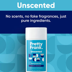 Pretty Frank odor-control with zinc and magnesium for natural freshness