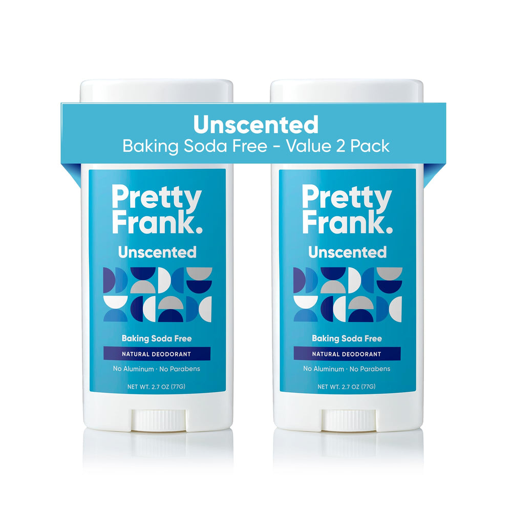 Pretty Frank unscented deodorant application for quick odor protection