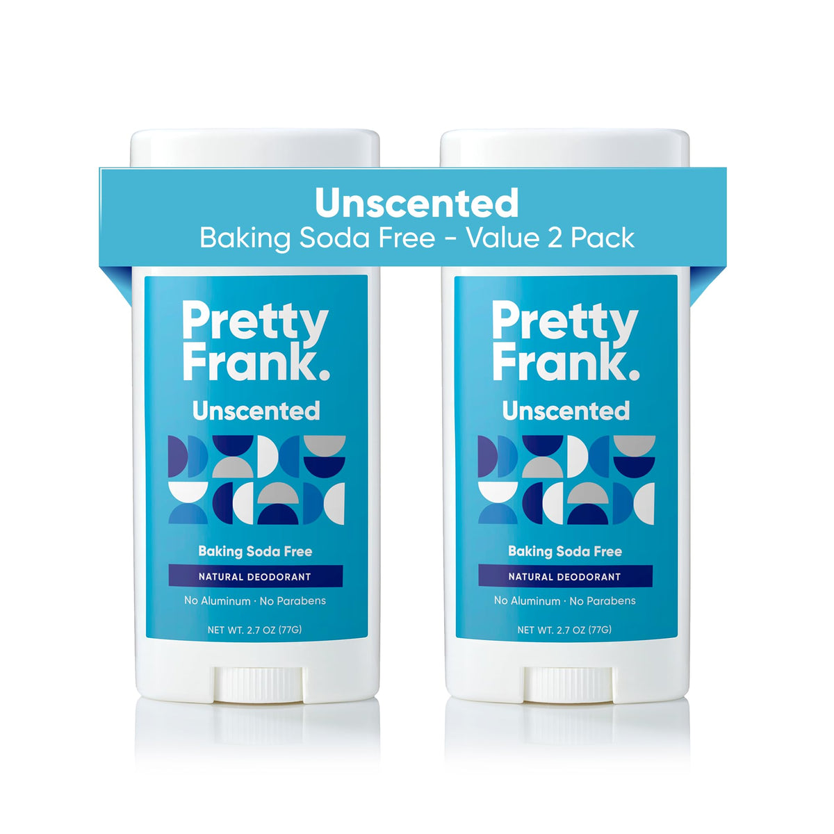 Pretty Frank unscented deodorant application for quick odor protection