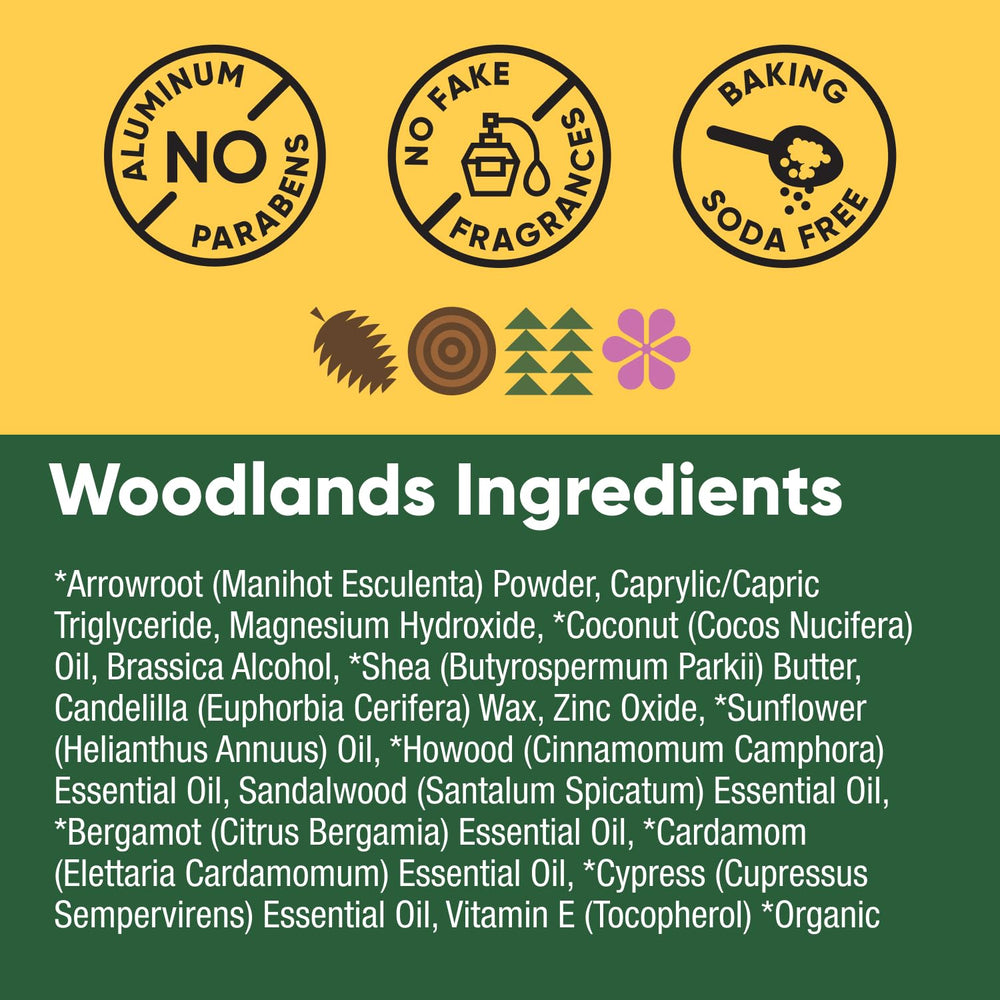 Pretty Frank Woodlands eco-packaging reduces waste with water-free formulas.