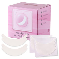 Pretty Memory eye pad stack demonstrates hygienic, lint-free design for lash technicians.