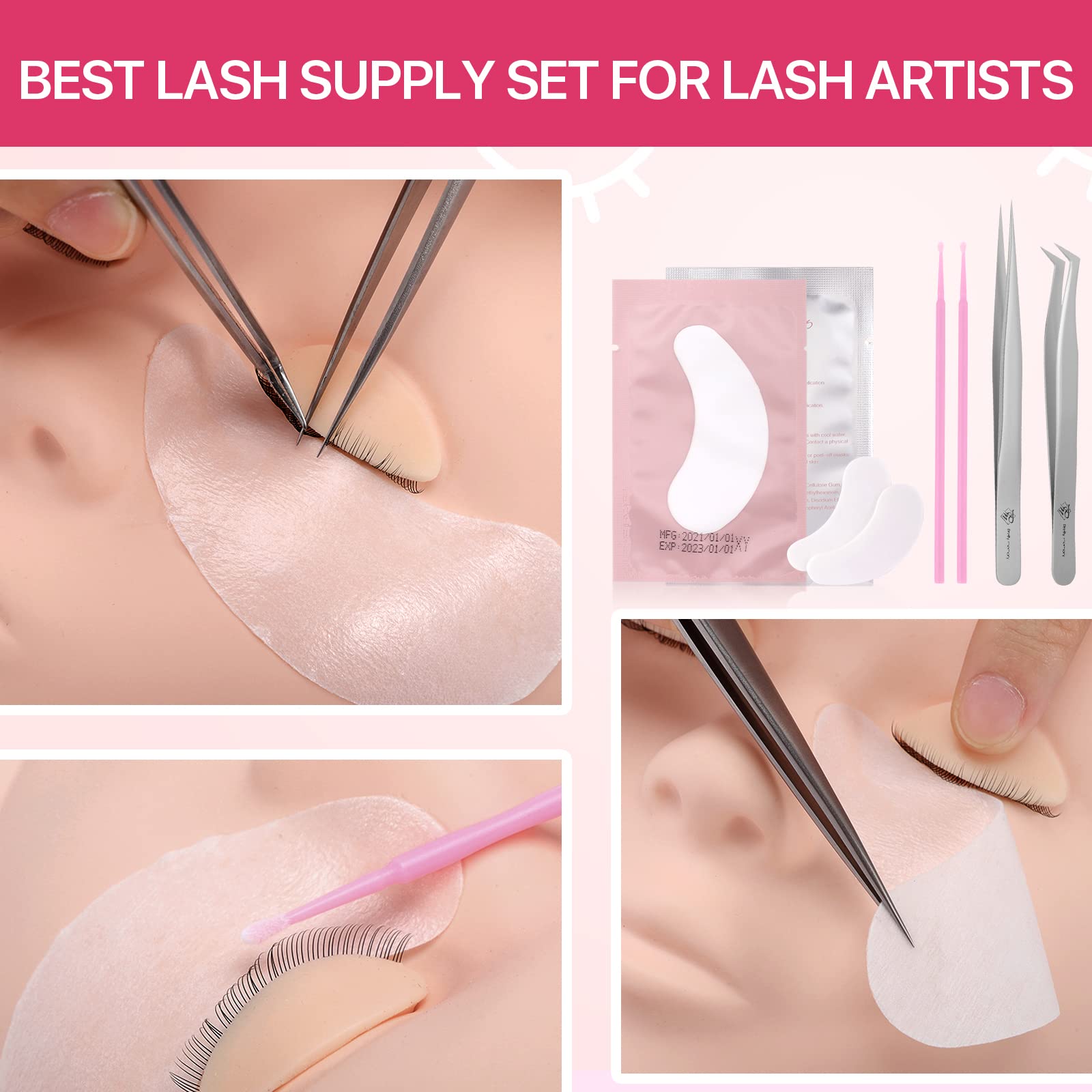 Pretty memory remover cream for safe practice lash removal.
