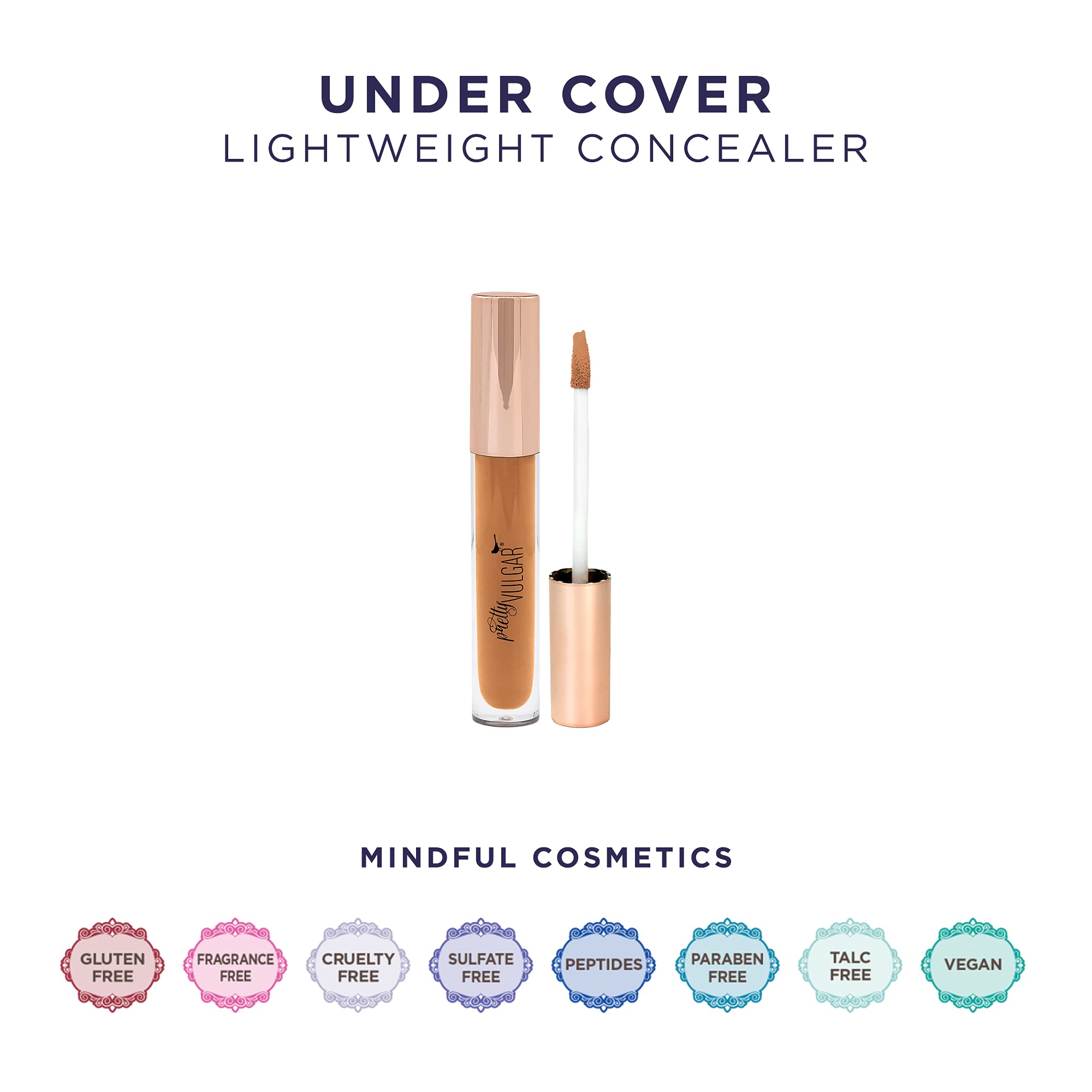 Pretty Vulgar Under Cover Concealer brightens under-eye area and hides imperfections.