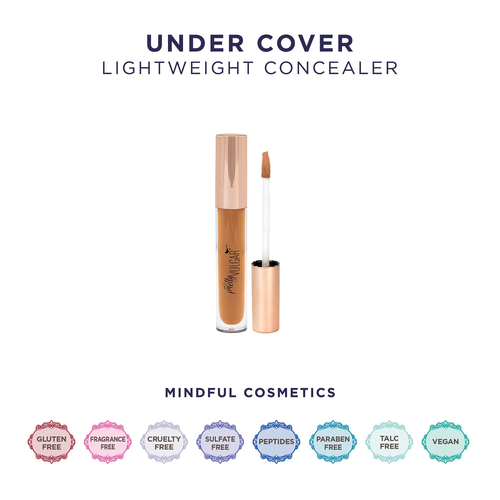 Pretty Vulgar Under Cover Concealer brightens under-eye area and hides imperfections.