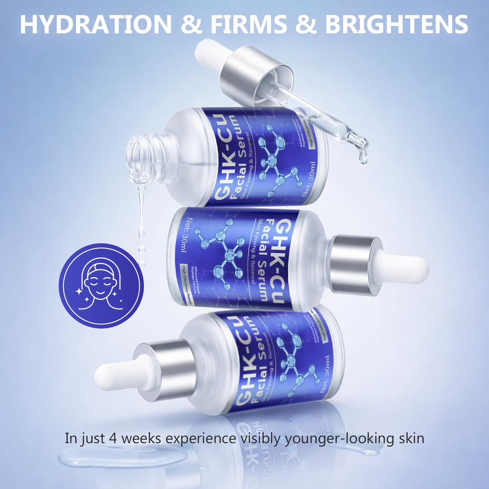 Prettypum GHK-Cu serum packaging reflects premium formula