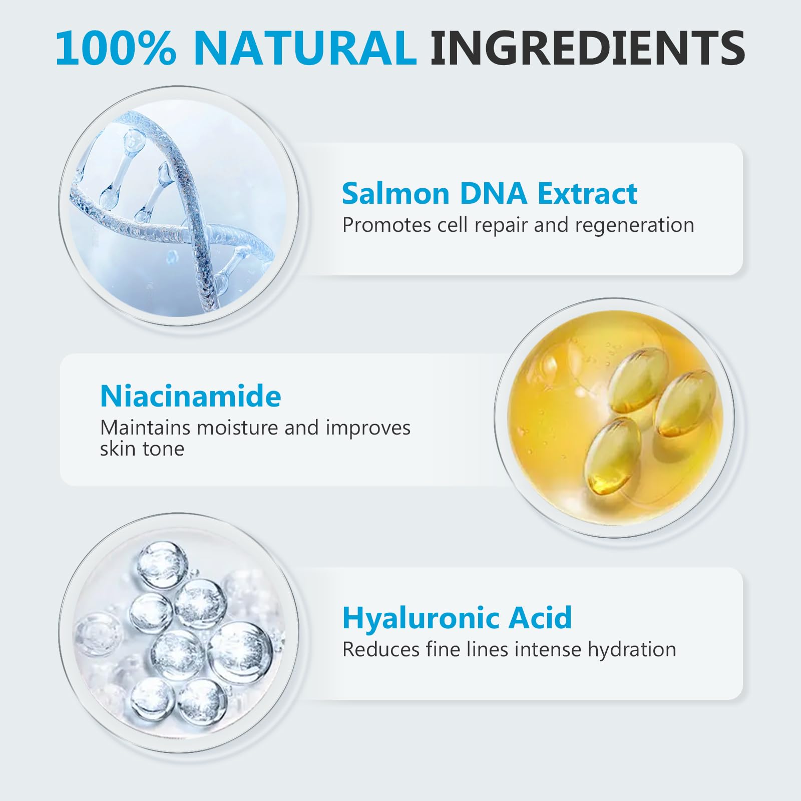 Prettypum Salmon DNA Ampoule skin texture after use showing improved smoothness