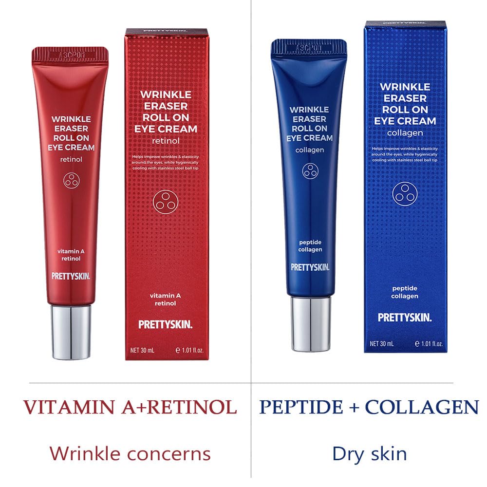 PRETTYSKIN Cooling sensation highlights refreshing treatment around eyes.