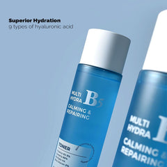 PRETTYSKIN Hydra B5 Toner texture swirl showcases lightweight hydration that absorbs quickly.