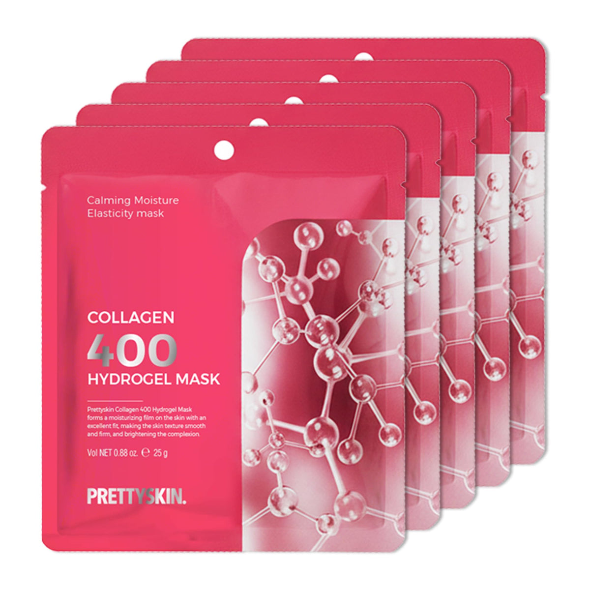 PRETTYSKIN hydrogel mask packaging showcases premium night care for hydration