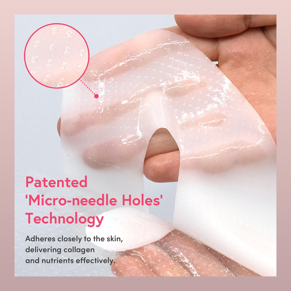 PRETTYSKIN hydrogel mask panel shows panthenol for soothing, hydrating skin