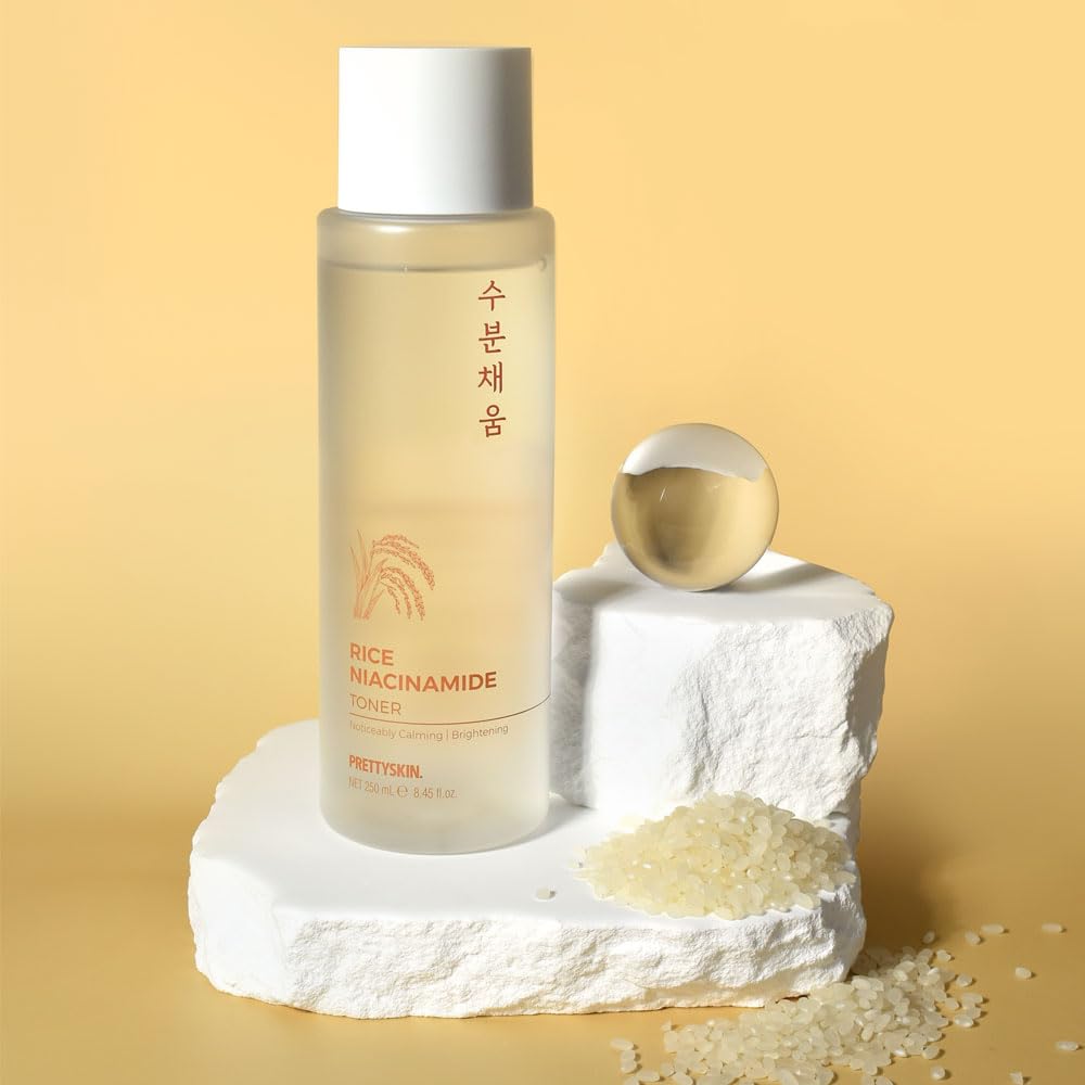 PRETTYSKIN riche en niacinamide et hyaluronate de sodium pour l'hydratation.