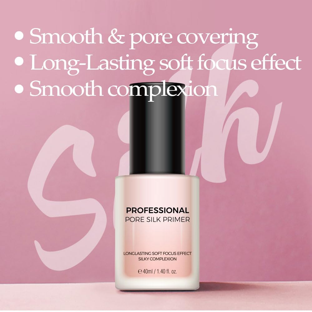 PRETTYSKIN Pore Silk Primer texture closeup shows silky, pore-blurring finish