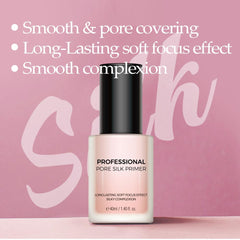 PRETTYSKIN Pore Silk Primer texture closeup shows silky, pore-blurring finish