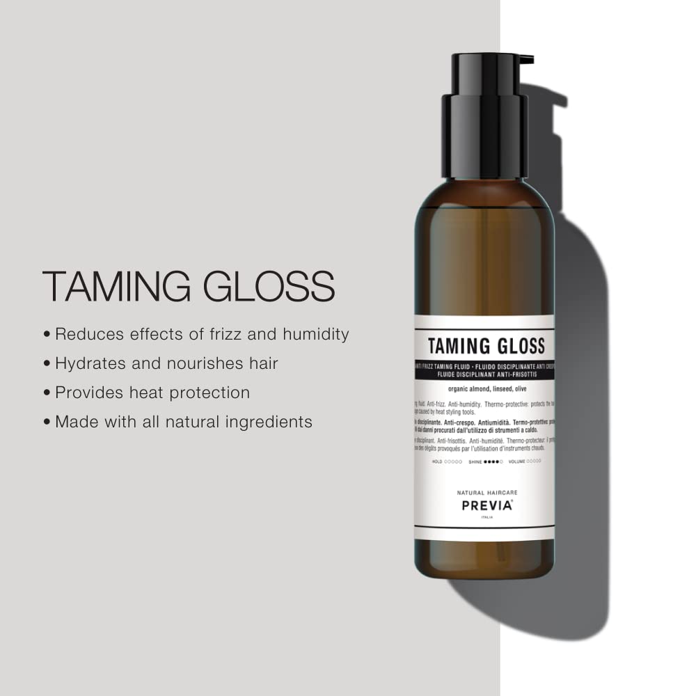 Previa Hair Gloss almond oil ingredient close-up highlighting natural nourishment.