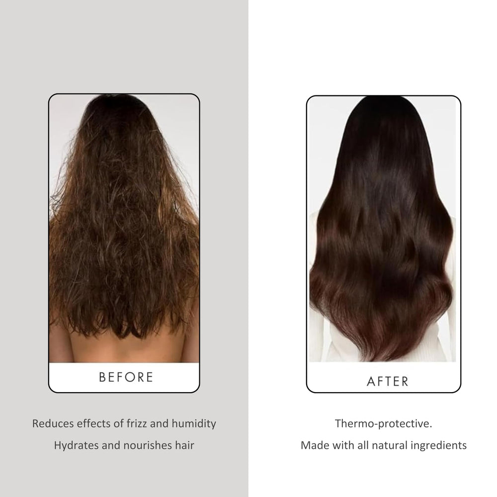 Previa Hair Gloss vegan formula bottle, emphasizing clean, plant-based care.
