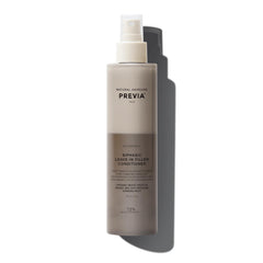 PREVIA hydrating biphasic leave-in spray bottle ready for detangling and frizz control